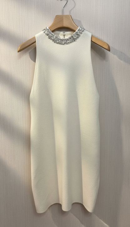 Abito in viscosa con strass