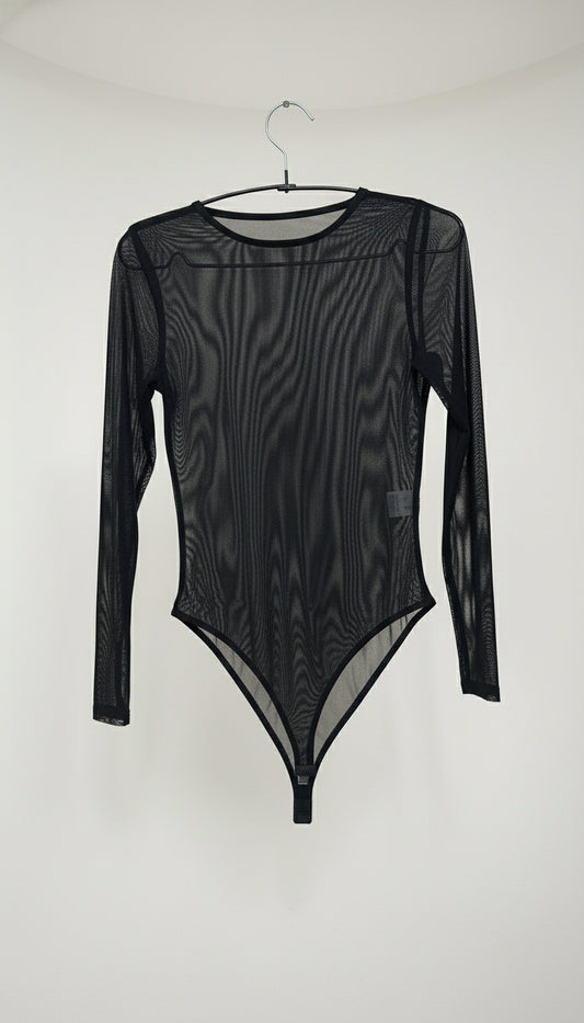 Body in tulle trasparente