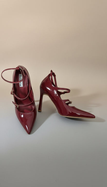 Scarpe ecopelle lucida