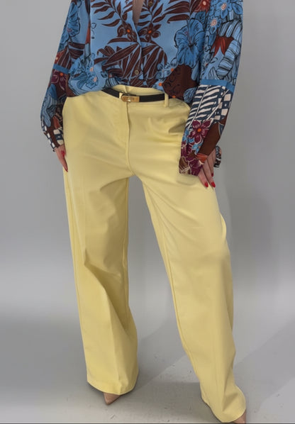 Pantaloni in cotone elasticizzato