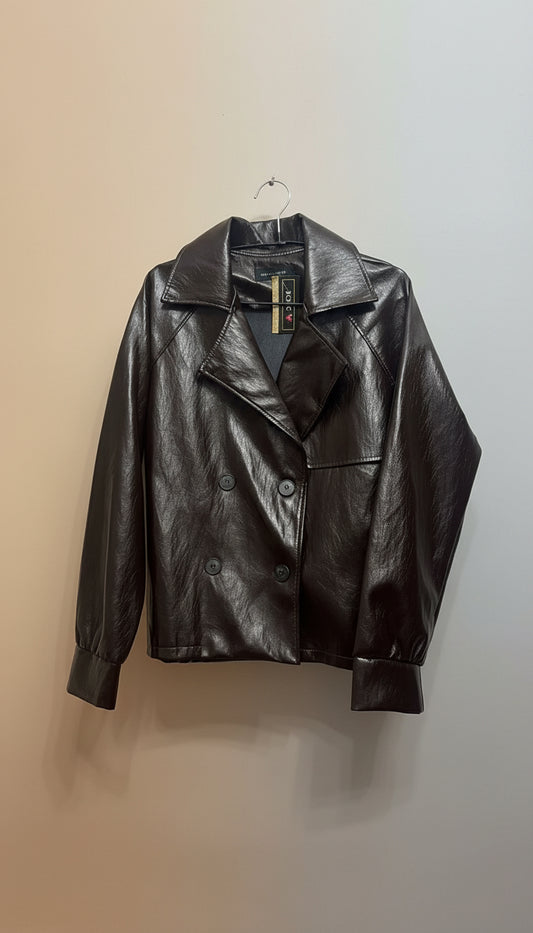 Giubbotto ecopelle lucida