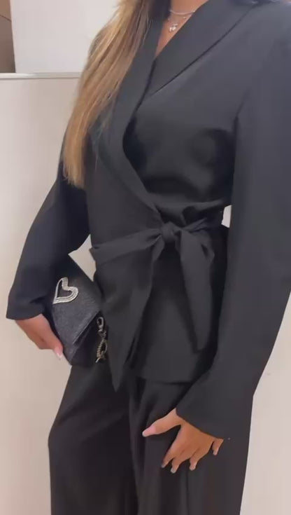 Completo giacca kimono e pantalone palazzo