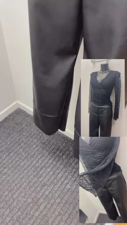 Pantalone in ecopelle