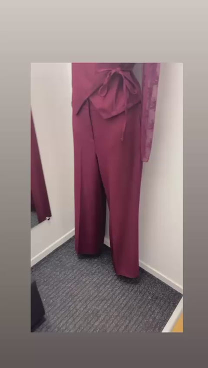 Completo gilet e pantalone palazzo