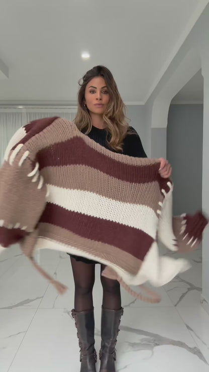 Cardigan intrecciato